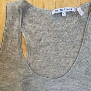 Helmut Lang Cashmere Racerback Tank Top